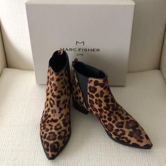 Marc Fisher Shoes - NWB Marc Fisher Mlyalely Leopard Calf Hair Boots